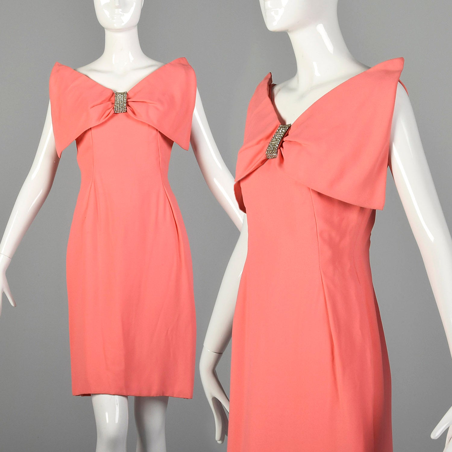 XS 1960s Pink Cocktail Dress