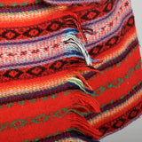 Small 1980s Red Southwestern Blanket Separate Set