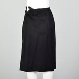 XXS 1950s Black Pencil Skirt