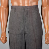 Large 1940s Deadstock Men's Belt-Back Rayon Pants