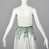 1950s Novelty Fern Dress