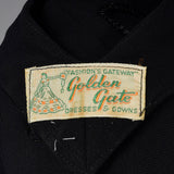 Medium 1950s Sequined Little Black Dress