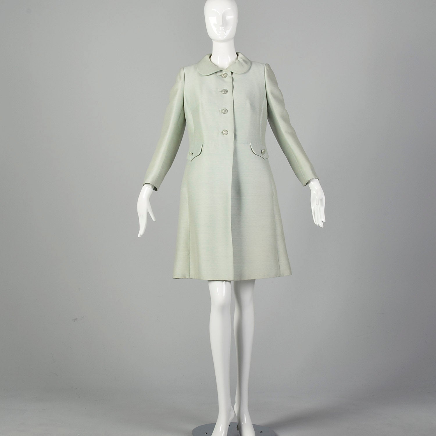 Small 1960s Mint A-Line Dress Coat