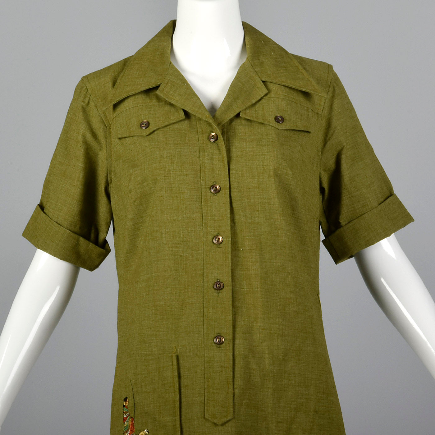 1960s Deadstock Novelty Sheepherder Dress