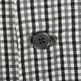 1950s Black and White Gingham Seersucker Jacket