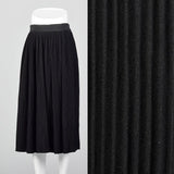1950s Black Crystal Pleat Skirt