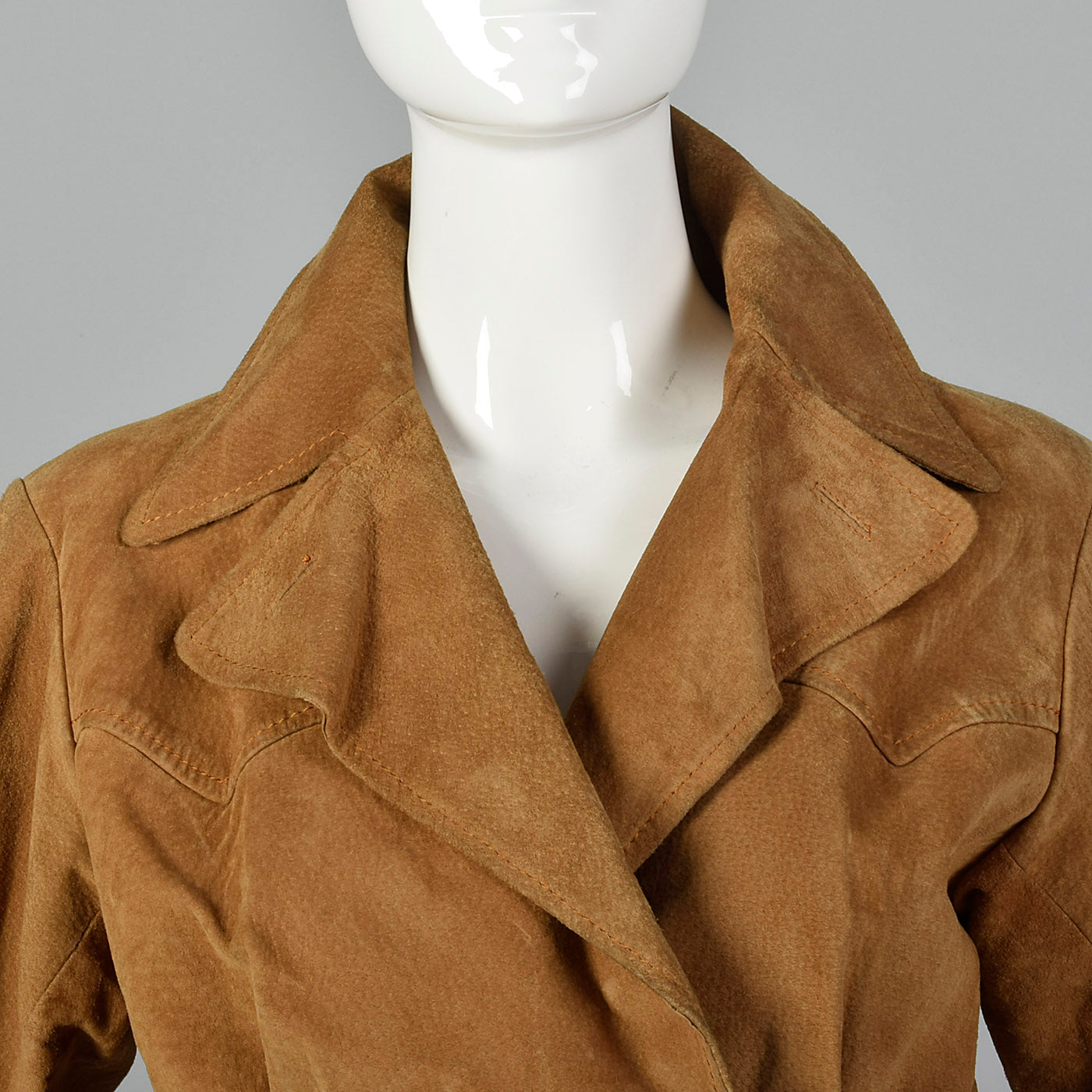 XS Yves Saint Laurent Rive Gauche 1970s Suede Biker Jacket