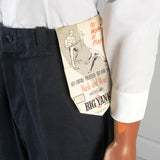 Deadstock 1960s Men's Big Yank Sanforized Blue Twill Workwear Pants