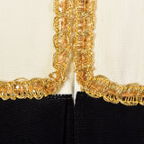 Large 1970s Palazzo Pant Jumpsuit Long Sleeve Flowy V Neck Hostess