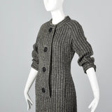 1960s Curve Hugging Chunky Tweed Dress