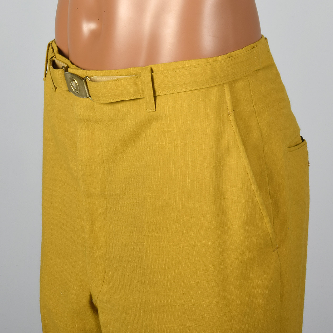 1950s Yellow Gold Golf Pants