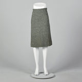 1950s Green Tweed Skirt