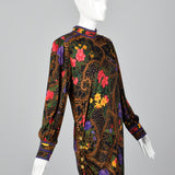 1970s Leonard Paris Loose Winter Wool Dress