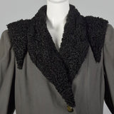 Medium 1940s Coat with Persian Lamb Trim