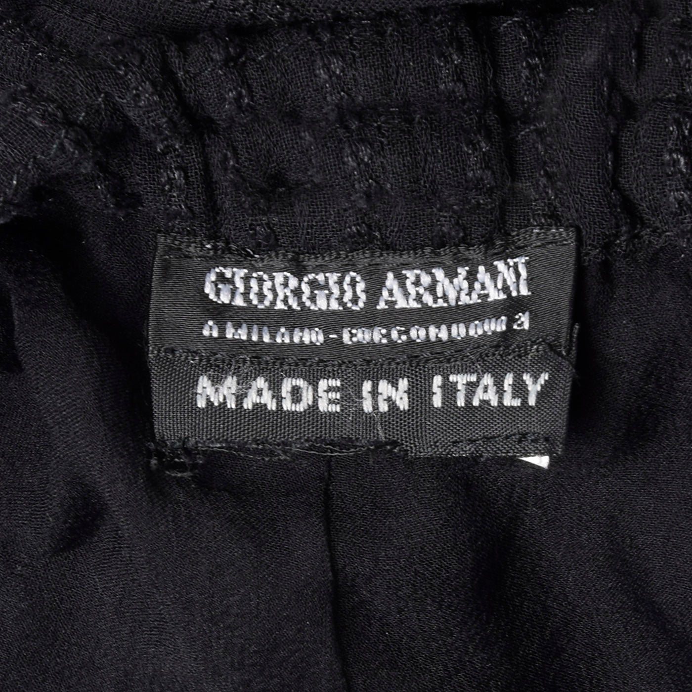 1990s Giorgio Armani Silk Lined Drawstring Pants