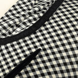 1950s Black and White Gingham Dress