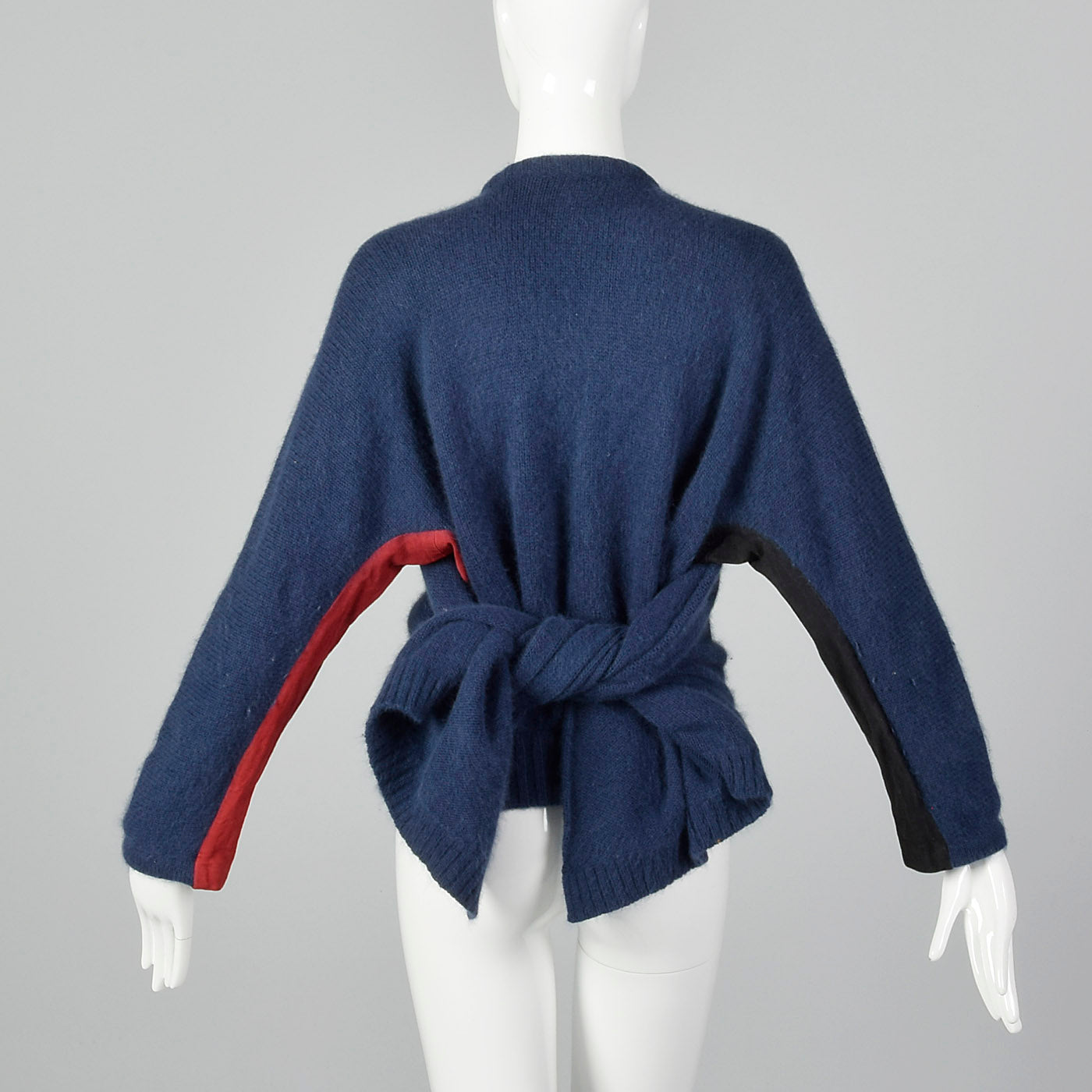 Mediym Gianfranco Ferre 1980s Blue Angora Sweater