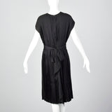 Medium Galanos 1960s Silk Pleated Dress