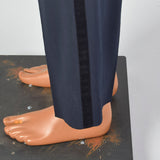 45L 1950s Navy Black Silk Shawl Collar Mens Tuxedo Single Button