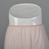 1950s Pastel Pink Half Slip with Lace and Soutache