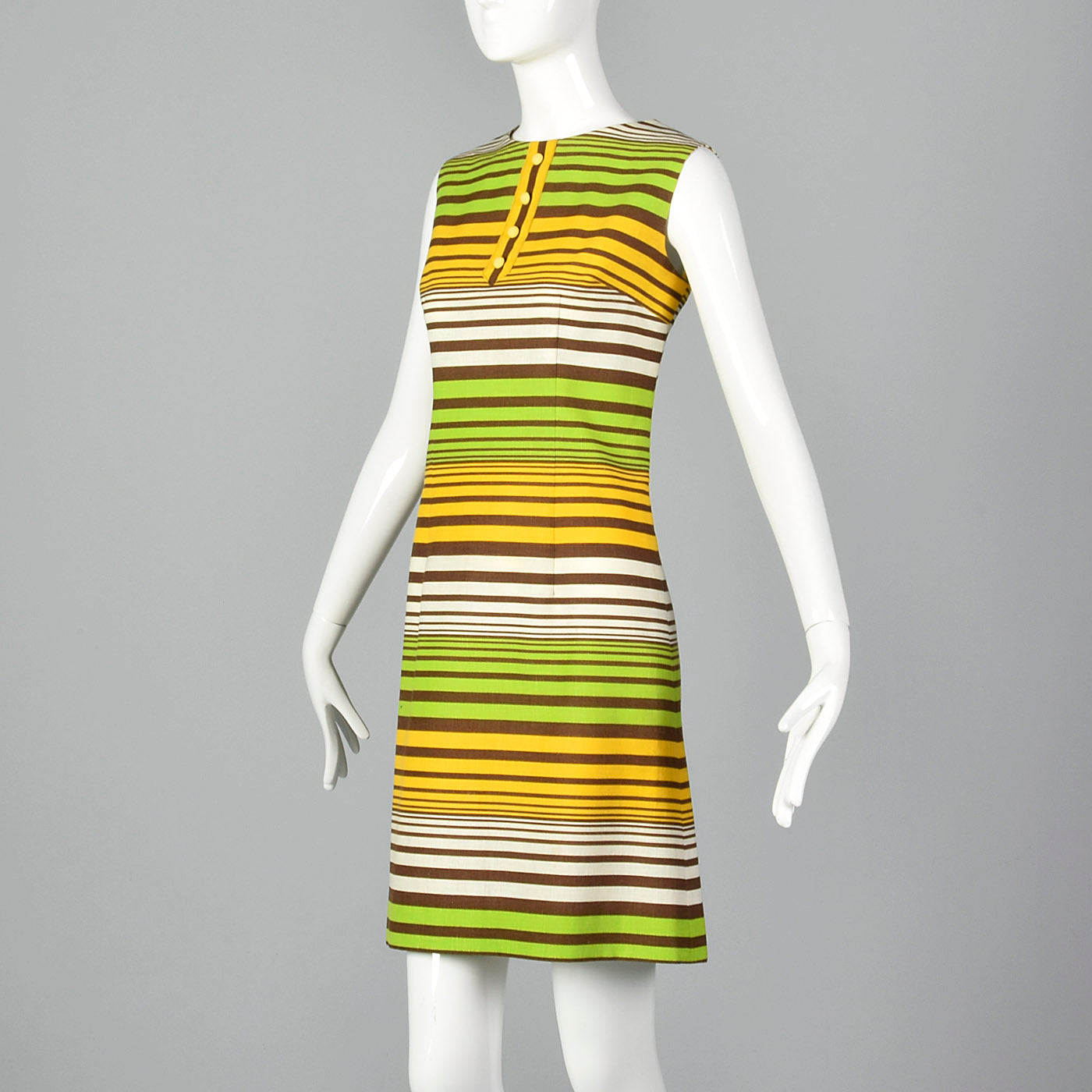 1960s Striped Shift Dress