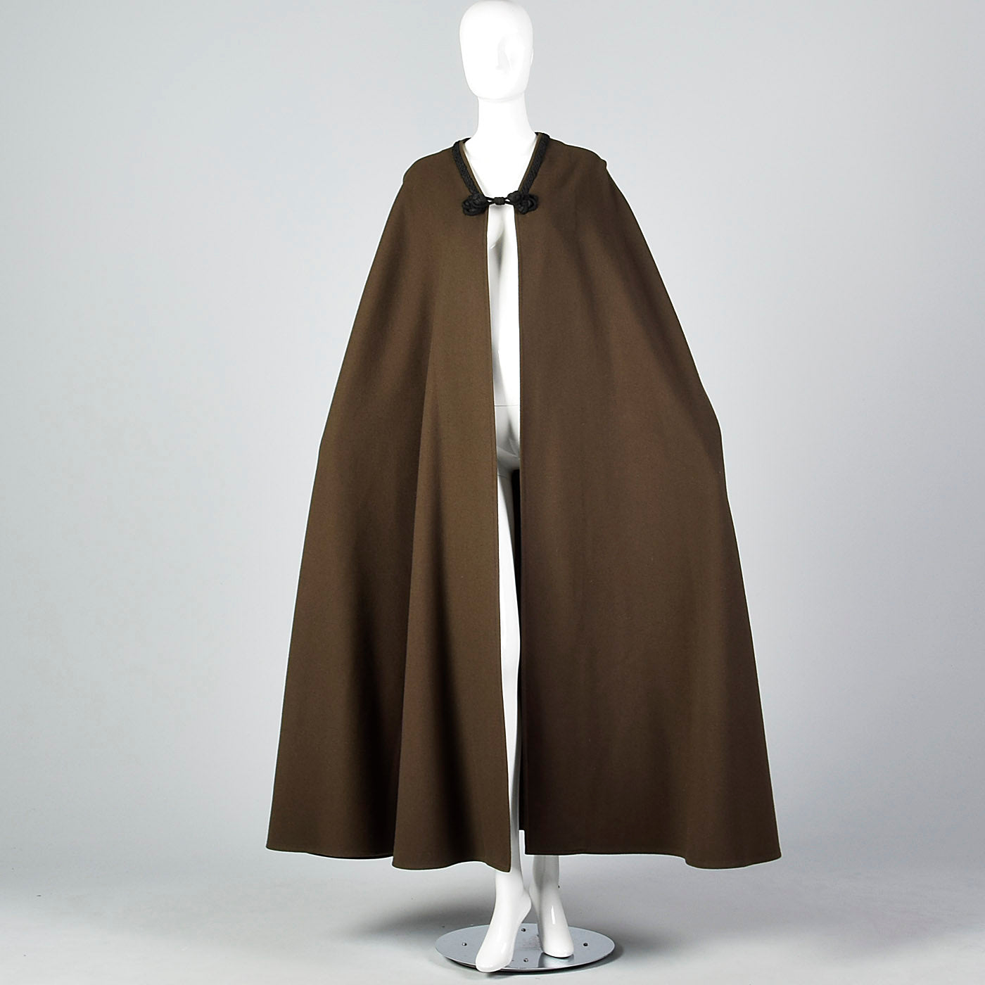 Elegant 1976 Yves Saint Laurent Russian Collection Wool Cape with a Huge Sweep