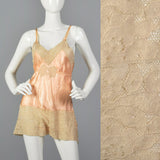 1930s Pink Slip with Wide Lace Trim