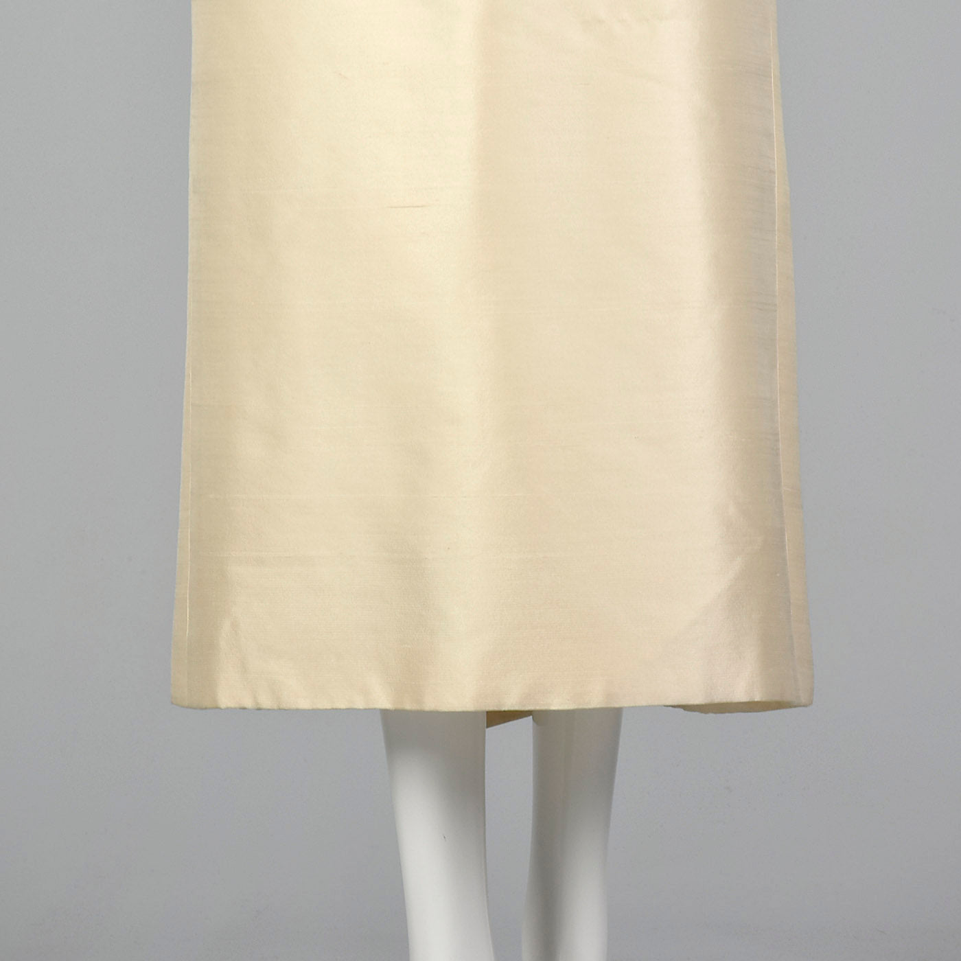 1960s  Beaded Wedding Ensemble with a  Sleeveless Dress and Formal Opera Coat