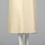 1960s  Beaded Wedding Ensemble with a  Sleeveless Dress and Formal Opera Coat