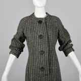 1960s Curve Hugging Chunky Tweed Dress