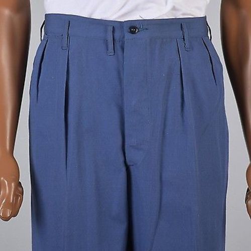 Deadstock 1940s Men's Sanforized Hercules Button Fly Summer Workwear Pants