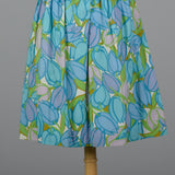 1950s Cotton Print Summer Dress