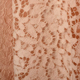 1950s Pink Lace Dress with Beaded Bodice
