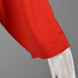 Medium 1990s Sonia Rykiel Red Tie-back Sweatshirt