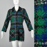 XS Valentino Miss V 1980s Plaid Jacket