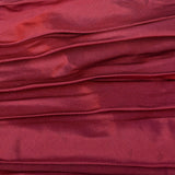 Medium 1990s Tadashi Burgundy Gown with Mermaid Hemline Ruched Bodice and Train