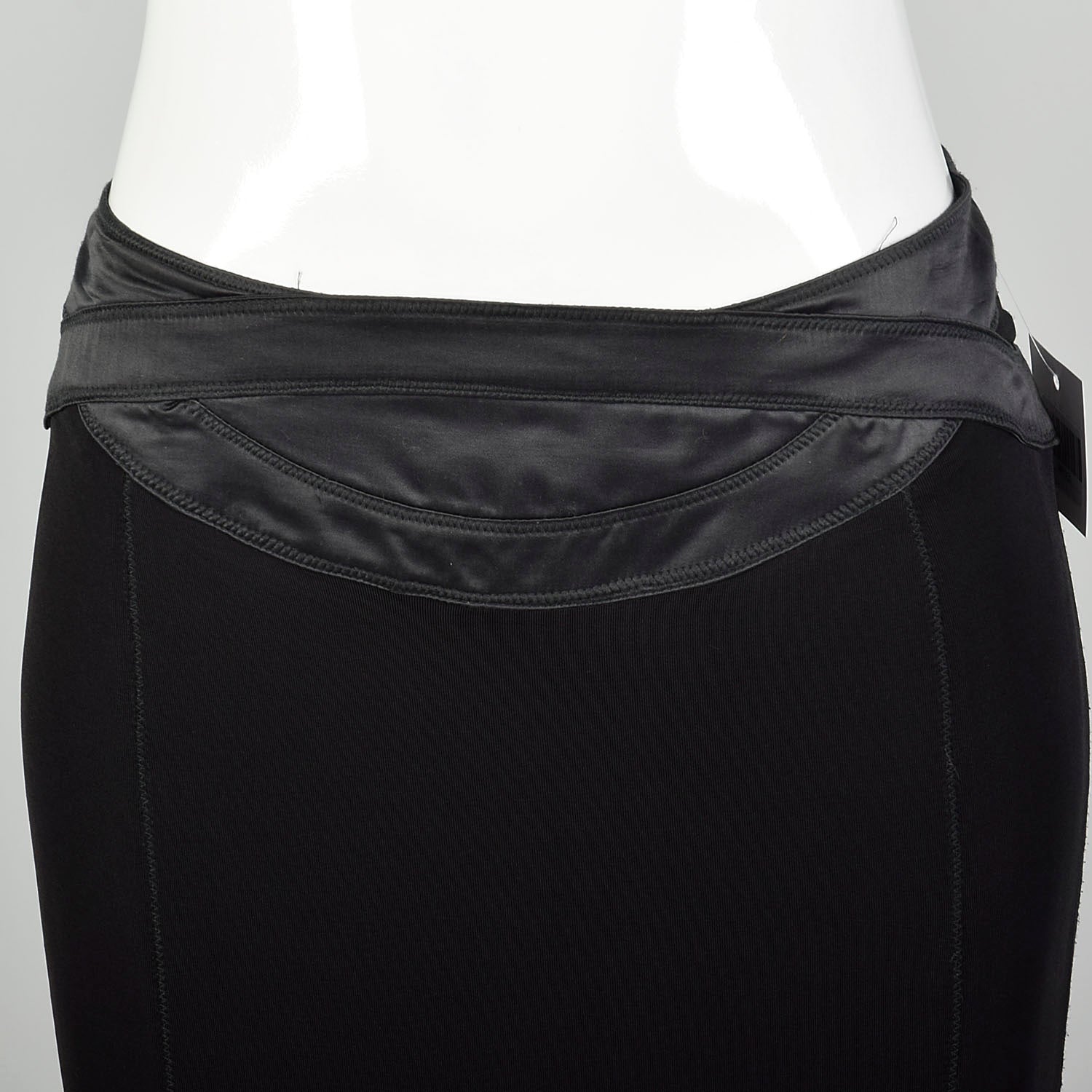 Medium Robert Cavalli Stretch Skirt Black Sexy Low Rise Just Cavalli