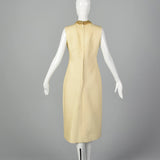 1960s Oscar Rom  Space Age Mod Evening Dress with Sheer Bust Panel