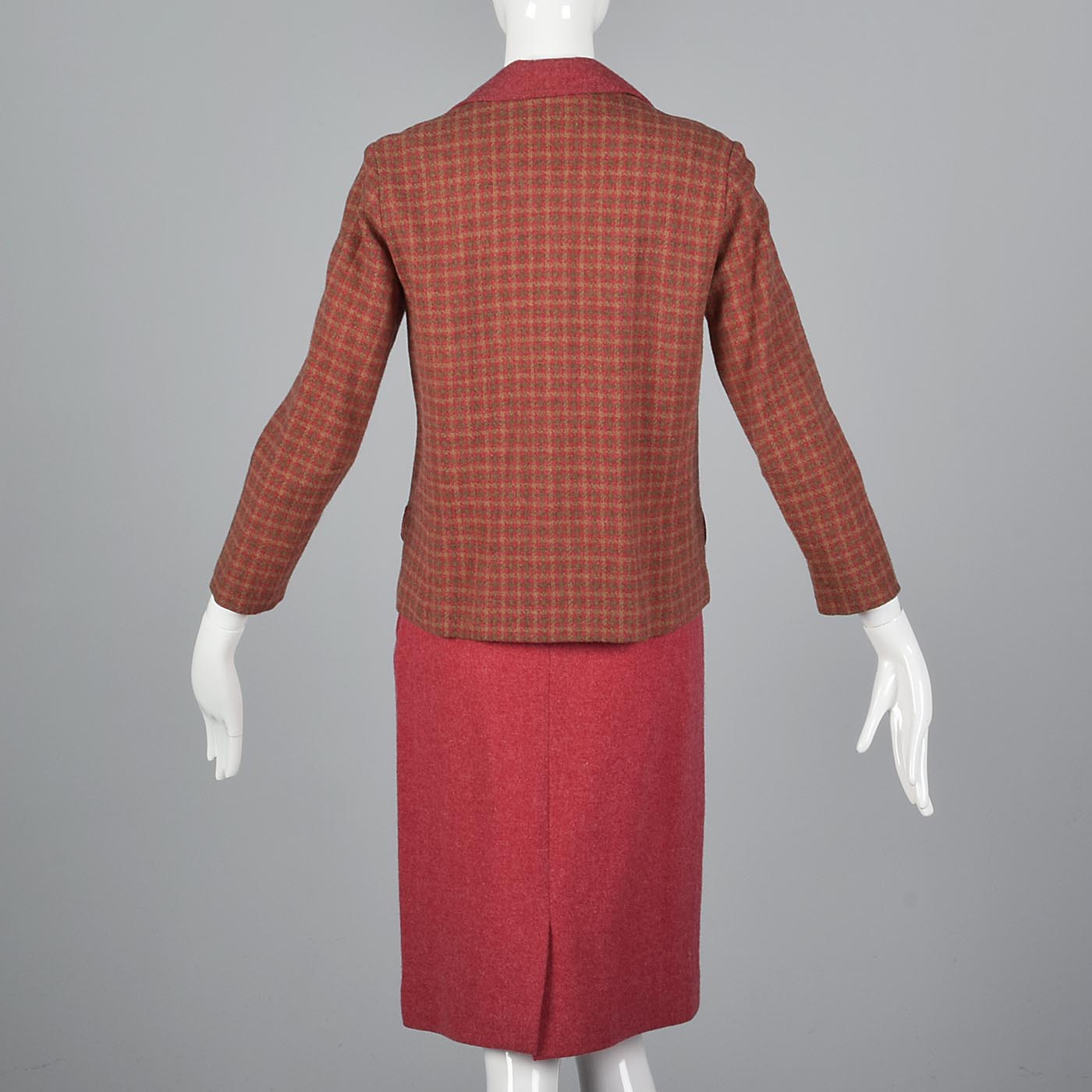 1960s Two Piece Pink Skirt Suit