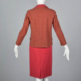 1960s Two Piece Pink Skirt Suit