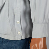 Late 1940s-Early 1950s Mens Gray Gabardine Shirt Jacket