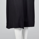 1940s Black Femme Fatale Dress with Gold Sequins