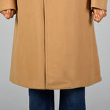1970s Men's Classic Tan Cashmere Coat