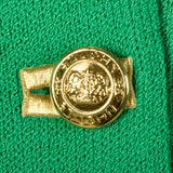1990s St John Green Knit Skirt Suit