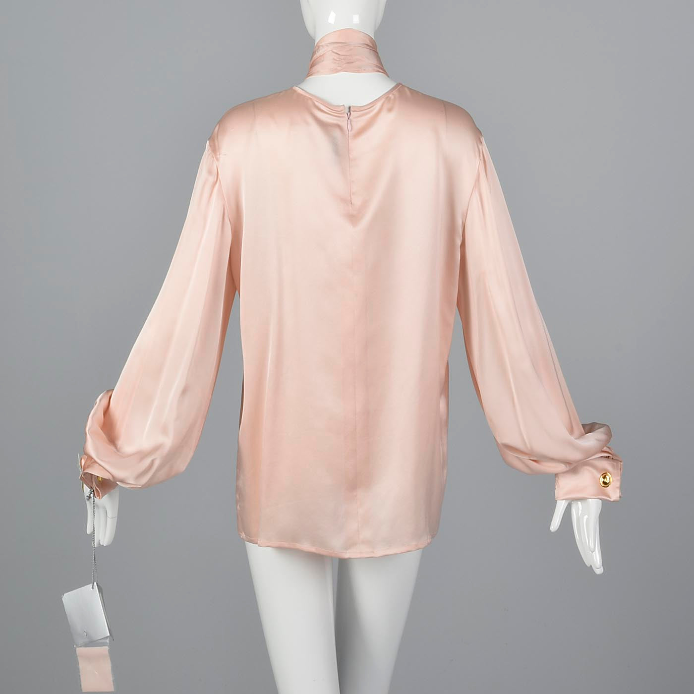 Christian Dior Boutique Numbered Pink Silk Blouse