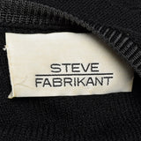 1980s Steve Fabrikant Black Sweater Dress