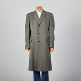 1960s Burberrys Gray Wool Overcoat