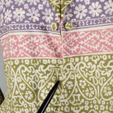 1970s Victor Costa I. Magnin Tie Waist Crop Top and Maxi Skirt