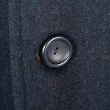 1960s Mens Navy Blue Car Coat