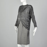 XS Galanos 1980s Skirt and Blouse Set
